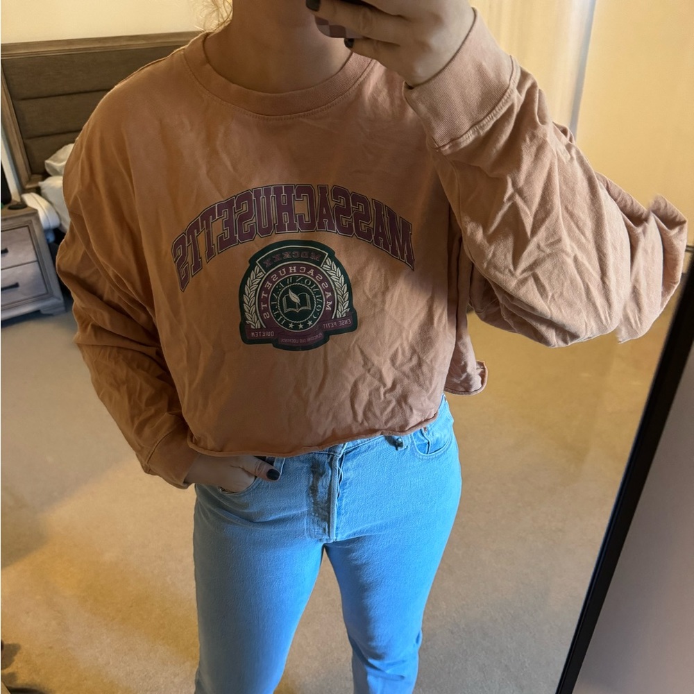 Forever 21 vintage cropped long sleeve